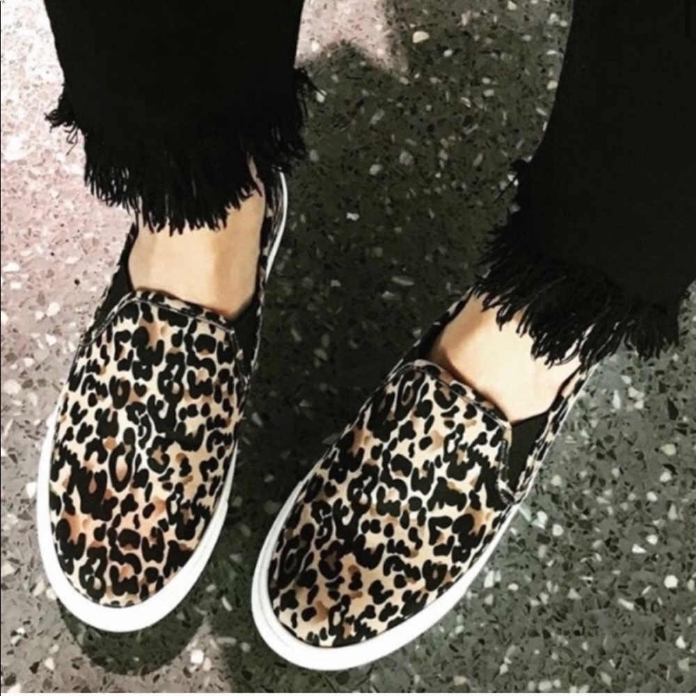 Steve Madden Symba Leopard Slip On Sneakers